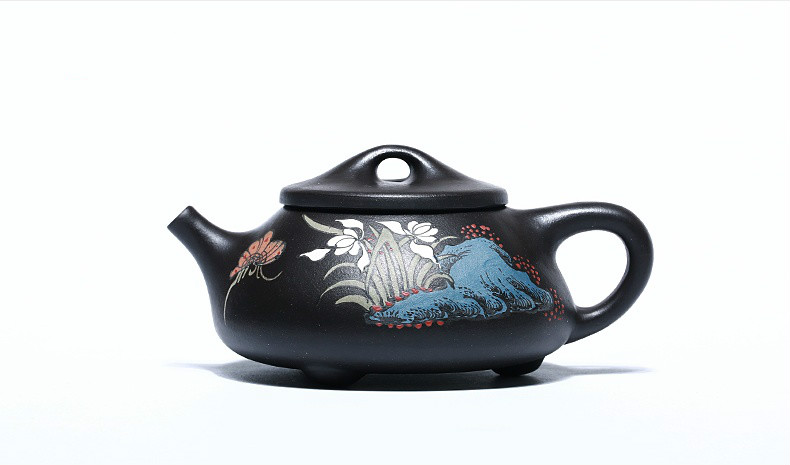 石瓢手工紫砂壺，精致典雅紫砂壺