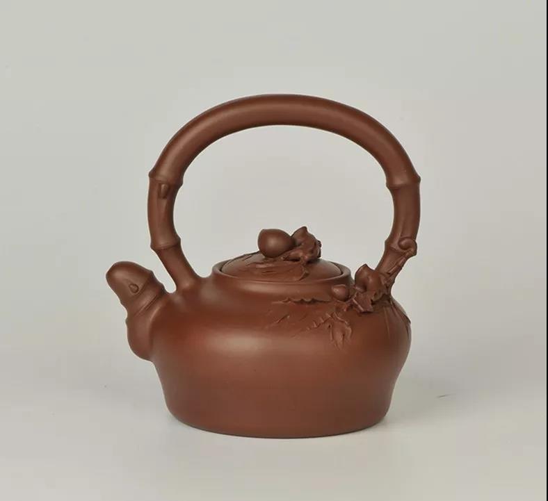 10種最美花器提梁壺，精美別致雕花紫砂壺!